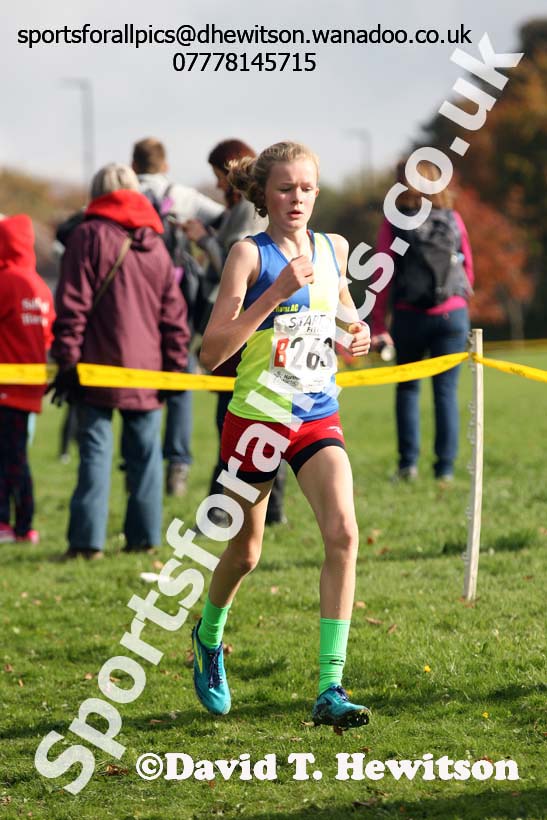 Girls under-15s Northern Cross Country Relays. Photo: David T. Hewitson/Sports for All Pics